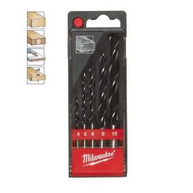 Milwaukee Ahşap 5'li 4.5.6.8.10 Matkap Ucu Seti