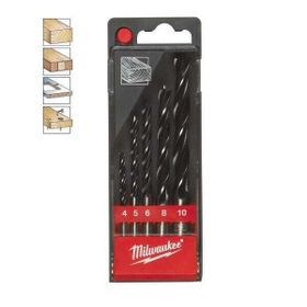 Milwaukee Ahşap 5'li 4.5.6.8.10 Matkap Ucu Seti