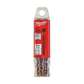 Milwaukee Altın Serisi HSS-G Co 10'lu 3.0x61 mm Metal Matkap Ucu