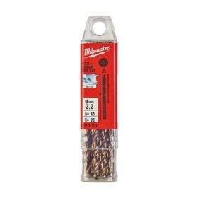 Milwaukee Altın Serisi HSS-G Co 10'lu 3.2x65 mm Metal Matkap Ucu