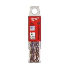 Milwaukee Altın Serisi HSS-G Co 10'lu 6.0x93 mm Metal Matkap Ucu