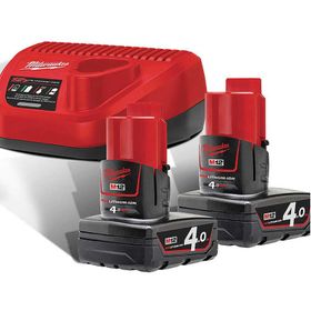 Milwaukee M12 NRG-402 Akü ve Şarj Cihazı
