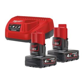 Milwaukee M12 NRG-402 Akü ve Şarj Cihazı