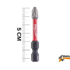 Milwaukee PZ 2x50 mm Shockwave Bits Uç