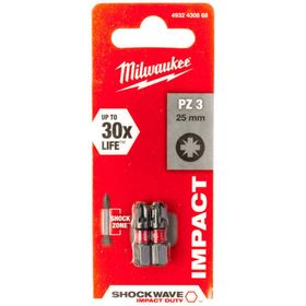 Milwaukee PZ3 25 mm 2'li Shockwave Bits Uç
