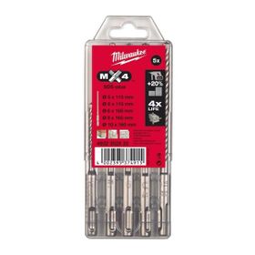 Milwaukee Sds-Plus MX4 4 5 Parça 6-8 mm Elmas Matkap Ucu Seti