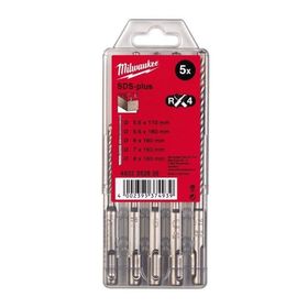 Milwaukee Sds-Plus MX4 4 5 Parça 6-8 mm Elmas Matkap Ucu Seti