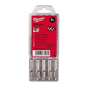 Milwaukee Sds-Plus MX4 4 5 Parça 6-8 mm Elmas Matkap Ucu Seti