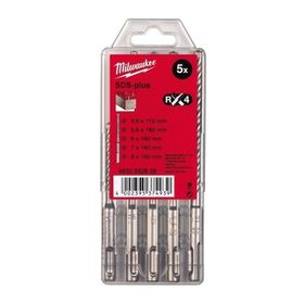 Milwaukee Sds-Plus MX4 4 5 Parça 6-8 mm Elmas Matkap Ucu Seti