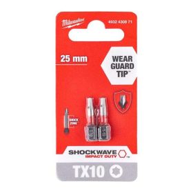 Milwaukee T4932430871 Shockwave TX 10 25 mm 2'li Paket Bits Uç