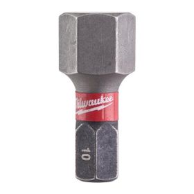 Milwaukee T4932430899 Shockwave Impact Hex 10 mm 25 mm 2'li Paket Bits Uç