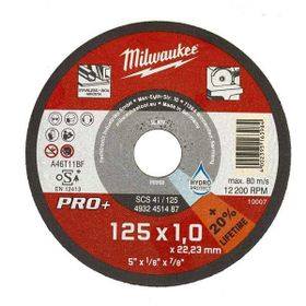 Milwaukee T4932451487 125x22x1 1'li Paket Taş Metal Kesme Inox