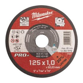 Milwaukee T4932451487 125x22x1 1'li Paket Taş Metal Kesme Inox