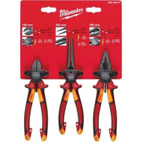 Milwaukee T4932464575 VDE 3 Parça Pense Seti