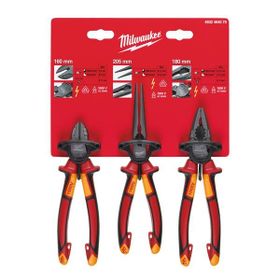 Milwaukee T4932464575 VDE 3 Parça Pense Seti