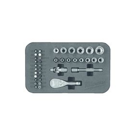 Milwaukee T4932492672 39 Parça 1/4 Compact Lokma Seti