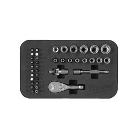 Milwaukee T4932492672 39 Parça 1/4 Compact Lokma Seti