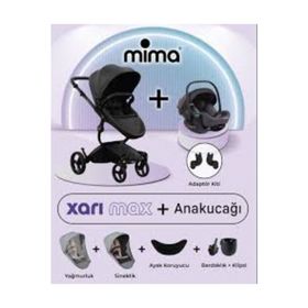 Mima Xari Max Siyah Bebek Arabası