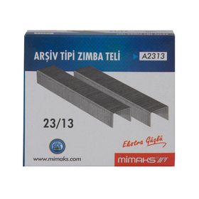 Mimaks No:23/13 1.000 Adet Gümüş Gri Zımba Teli