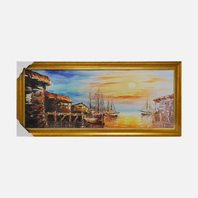 Mina Art 50x110 cm Çerçeveli Linen Baskı Tablo