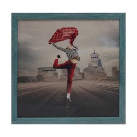 Mina Art AS 33x33 cm Çerçeveli Linen Baskı Tablo