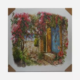 Mina Art UV Baskı 80x80 cm İşlemeli Kanvas Tablo