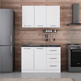Minar 125-B2 Beyaz 125 cm Mutfak Dolabı
