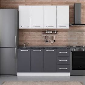Minar 160 A1 Beyaz Antrasit 160 cm Mutfak Dolabı