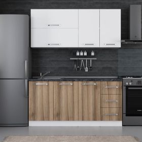 Minar 170 D1 Beyaz Dore 170 cm Mutfak Dolabı