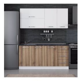 Minar 175 D2 Beyaz Dore 175 cm Mutfak Dolabı