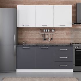 Minar 180-A1 Beyaz Antrasit 180 cm Mutfak Dolabı