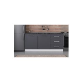 Minar 180-A1 Beyaz Antrasit 180 cm Mutfak Dolabı
