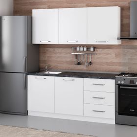 Minar 180-B1 Beyaz 180 cm Mutfak Dolabı