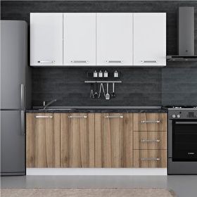 Minar 185 D1 Beyaz Dore 185 cm Mutfak Dolabı