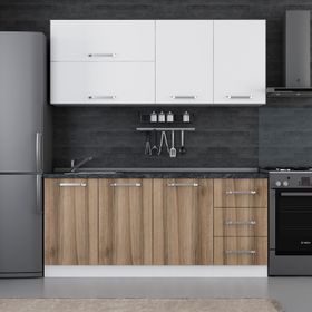 Minar 185 D2 Beyaz Dore 185 cm Mutfak Dolabı