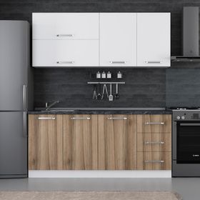 Minar 185 D2 Beyaz Dore 185 cm Mutfak Dolabı