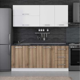 Minar 185 D2 Beyaz Dore 185 cm Mutfak Dolabı
