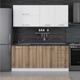Minar 185 D2 Beyaz Dore 185 cm Mutfak Dolabı