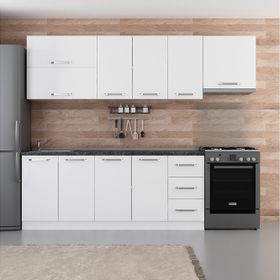 Minar 260-B4 Mirel Beyaz 260 cm Mutfak Dolabı