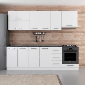 Minar 260-B5 Mirel Beyaz 260 cm Mutfak Dolabı