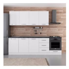 Minar 260-B6 Mirel Beyaz 260 cm Mutfak Dolabı