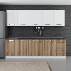 Minar 260-D2 Defne Beyaz Dore 260 cm Mutfak Dolabı
