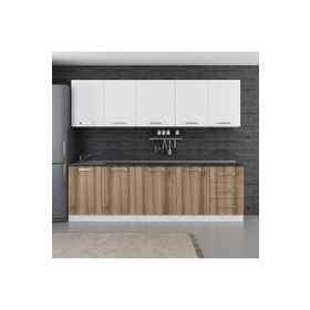 Minar 260-D2 Defne Beyaz Dore 260 cm Mutfak Dolabı
