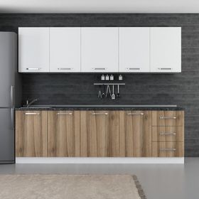 Minar 260-D2 Defne Beyaz Dore 260 cm Mutfak Dolabı