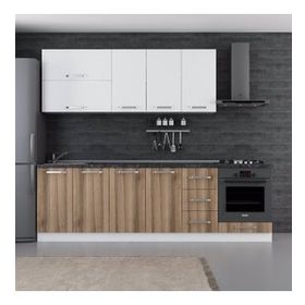 Minar 260-D3 Defne Beyaz Dore 260 cm Mutfak Dolabı