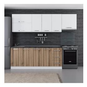 Minar 260-D4 Defne Beyaz Dore 260 cm Mutfak Dolabı