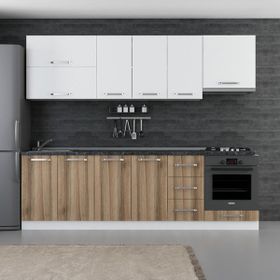 Minar 260-D5 Defne Beyaz Dore 260 cm Mutfak Dolabı