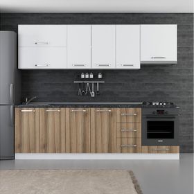 Minar 260-D5 Defne Beyaz Dore 260 cm Mutfak Dolabı