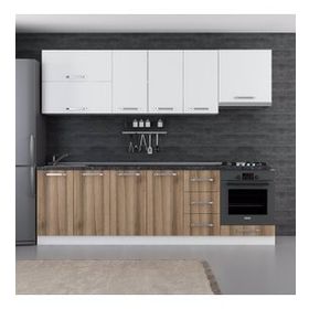 Minar 260-D5 Defne Beyaz Dore 260 cm Mutfak Dolabı