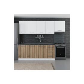 Minar 260-D7 Defne Beyaz Dore 260 cm Mutfak Dolabı